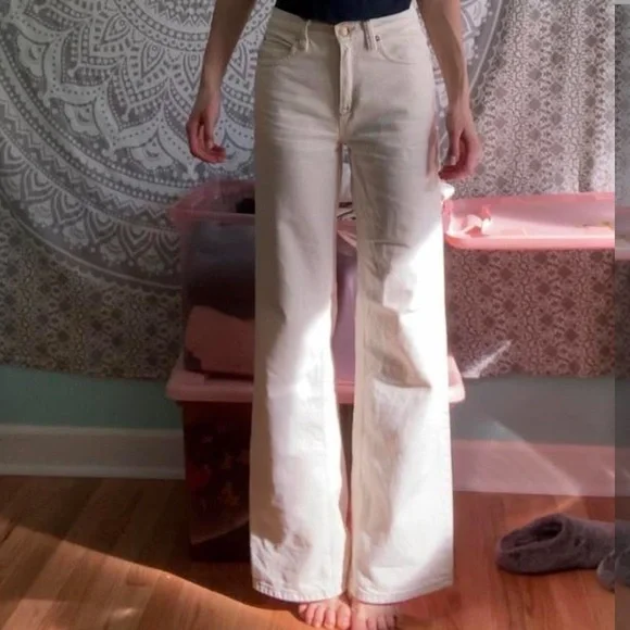 BUNDLE: Free People Tinsley Baggy High Rise Straight LegJeans